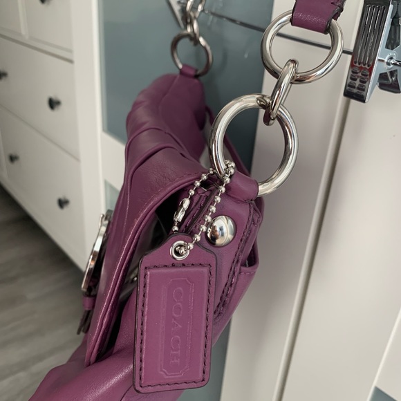 Coach Soho Leather Purse - Purple - Picture 2 of 5
